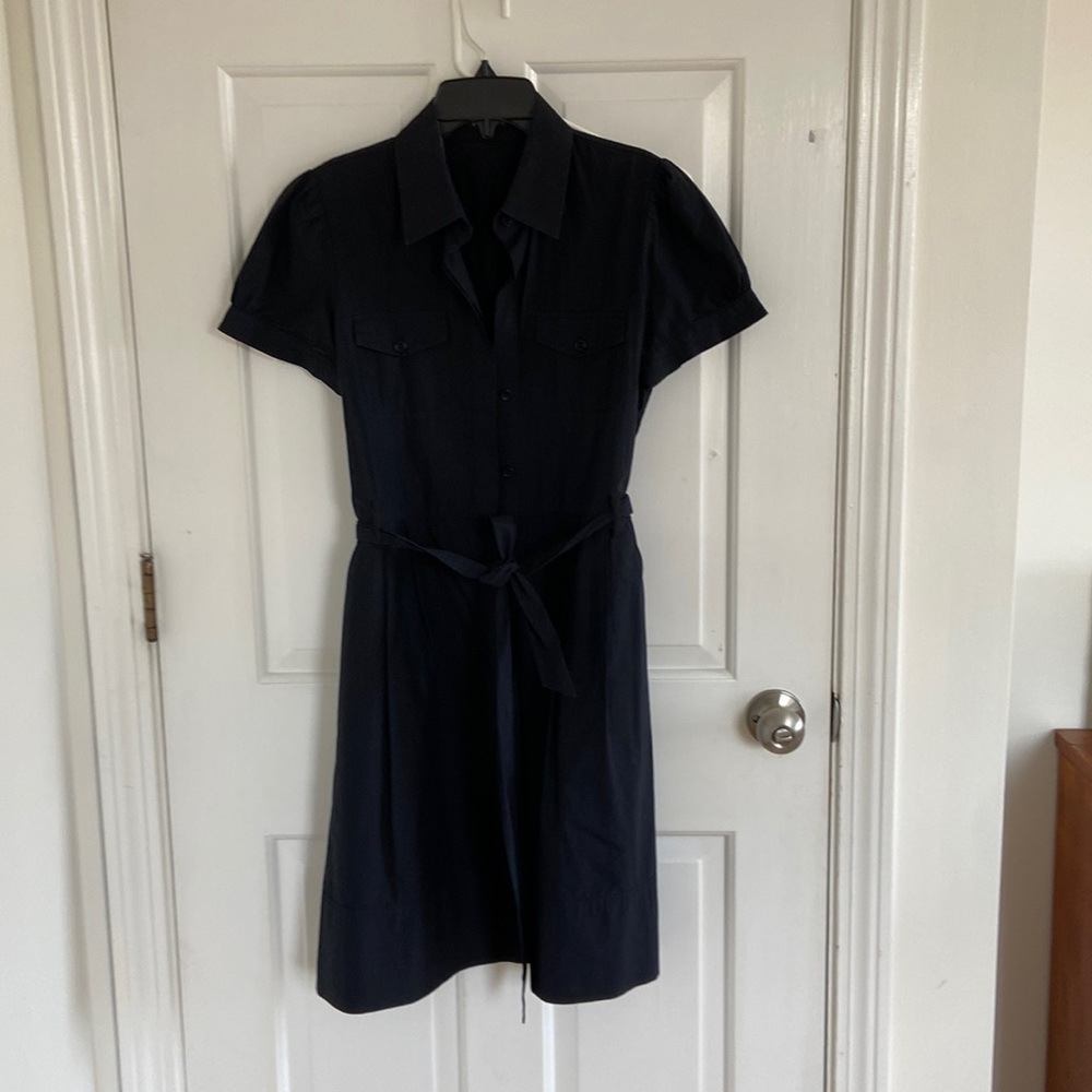 Theory Black Shirt Dress
